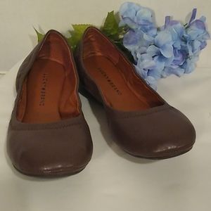 Lucky Brand Leather Ballet Flats Sz 10M